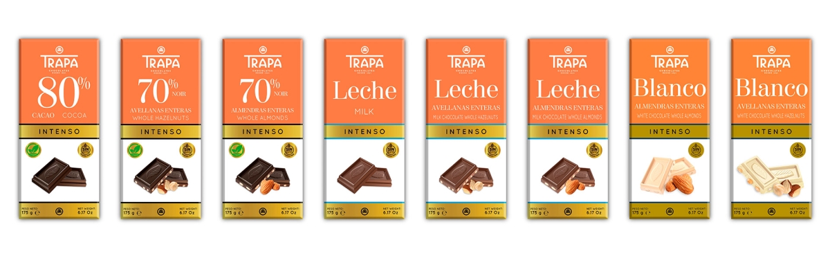 CHOCOLATES TRAPA RENUEVA SU GAMA DE TABLETAS INTENSO