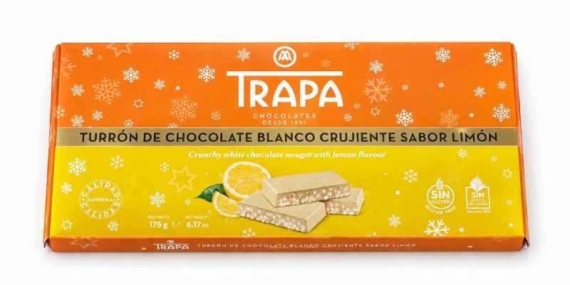 Crunchy White Lemon Chocolate Nougat